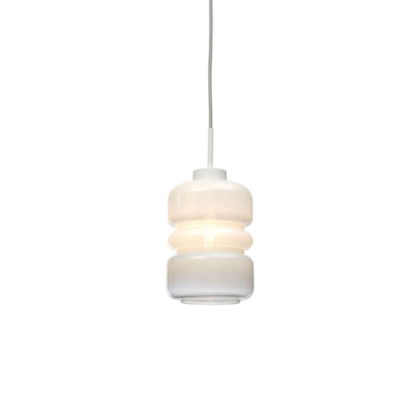 Witte klassieke glazen metalen hanglamp It's About RoMi Verona
