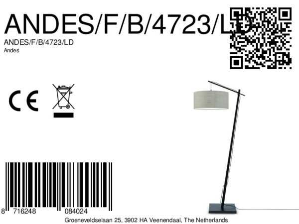 Grijze bohemian vloerlamp bamboe GOOD&MOJO Andes - Image 8