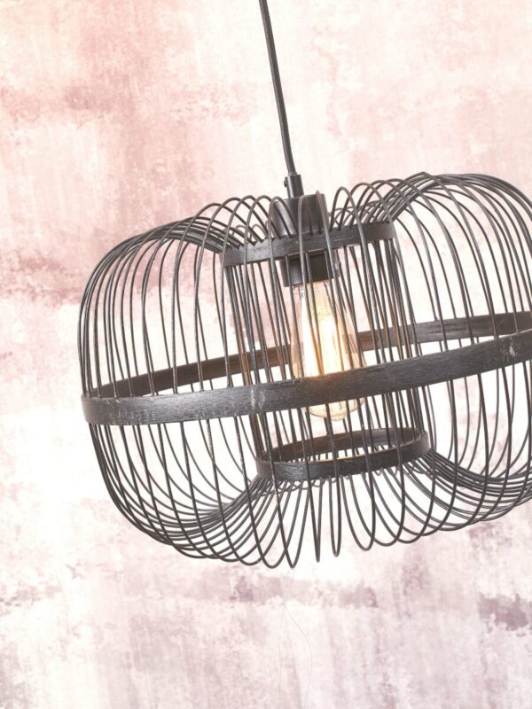 Metalen bamboe zwarte oosterse hanglamp GOOD&MOJO Hokkaido - Image 7