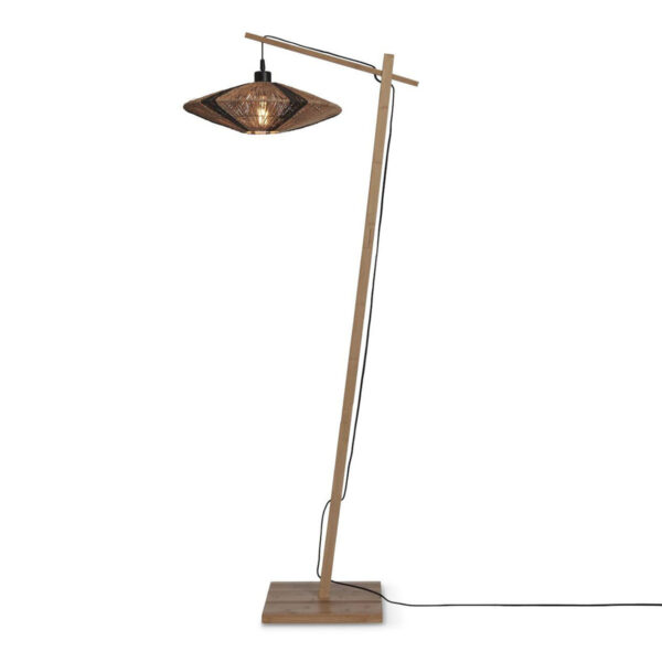 Boheemse naturel bamboe vloerlamp GOOD&MOJO Iguazu