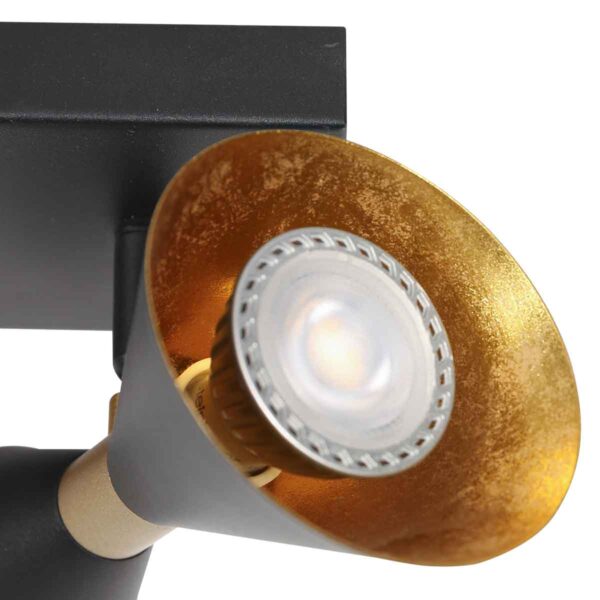 Trendy metalen zwarte wandlamp Anne Lighting Preto - Image 3