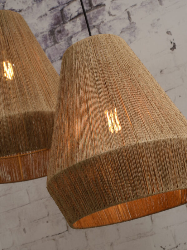 Naturel-rieten hanglamp bohemian zwart GOOD&MOJO Iguazu - Image 9