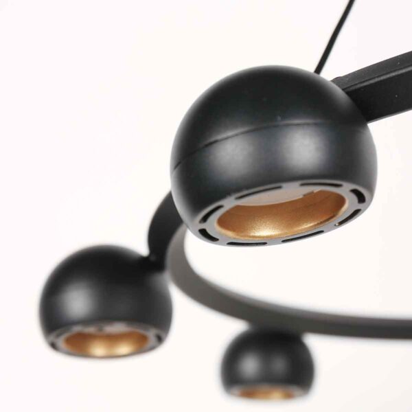 Retro ronde zwarte hanglamp modern design Steinhauer Marcadore - Image 4