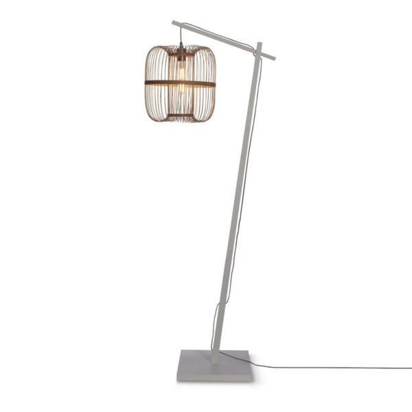 Oosterse bamboe vloerlamp naturel GOOD&MOJO Hokkaido