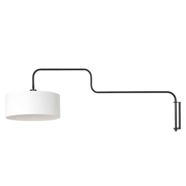 Witte zwarte trendy wandlamp metaal Steinhauer Bloeba - Image 2