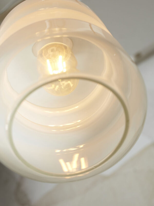 Witte klassieke glazen metalen hanglamp It's About RoMi Verona - Image 6