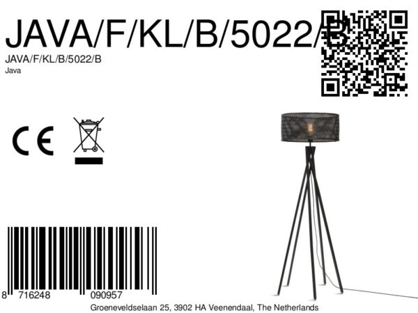 Zwarte bohemien vloerlamp bamboe GOOD&MOJO Java - Image 12