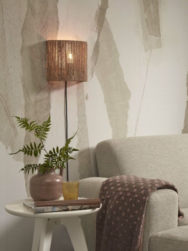 Rieten naturel bohemian wandlamp GOOD&MOJO Iguazu - Image 2