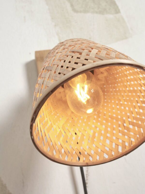 Bamboe boheems naturel wandlamp GOOD&MOJO Java - Image 7