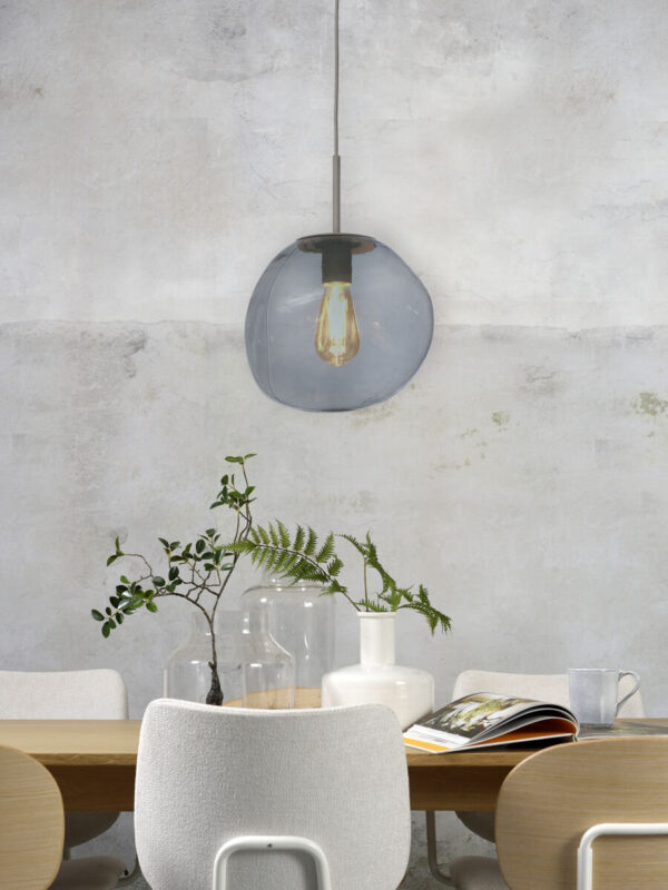 Moderne hanglamp grijs metaal-glas It's About RoMi Helsinki - Image 2