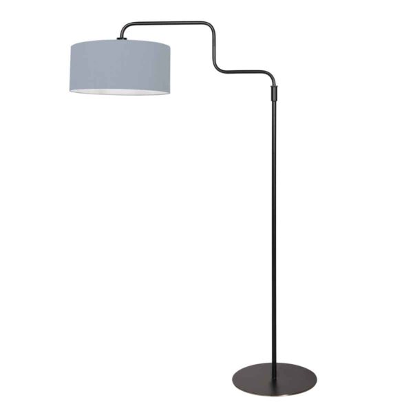 Trendy vloerlamp blauwe stof Steinhauer Bloeba - Image 2