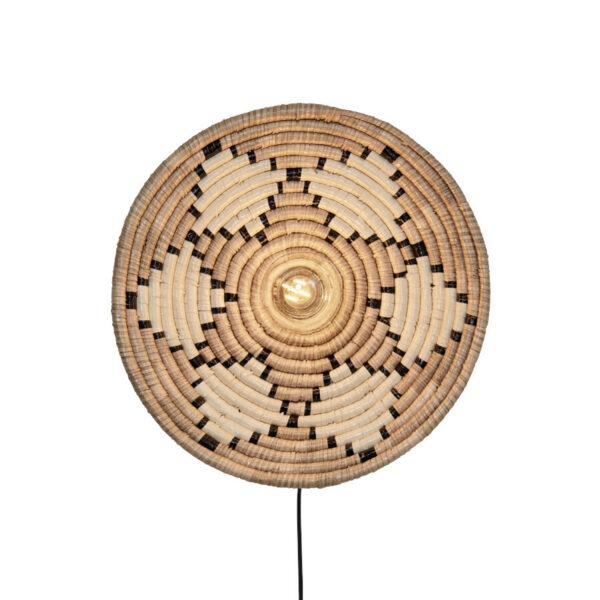 Zeegras bohemian wandlamp naturel GOOD&MOJO Andros