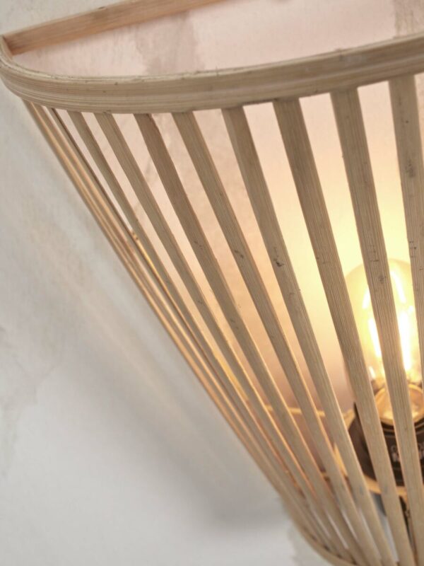 Wandlamp halfopen naturel bamboe GOOD&MOJO Merapi - Image 4