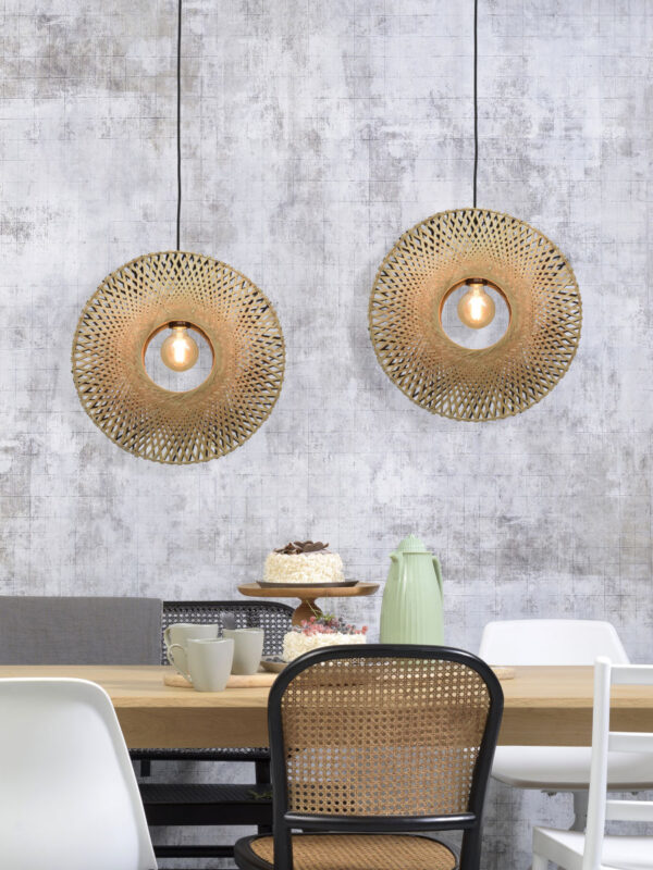 Bamboe bohemien zwart naturel hanglamp GOOD&MOJO Kalimantan - Image 5