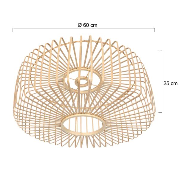 Moderne houtkleurige lampenkap Steinhauer - Ø 60 cm - Image 6