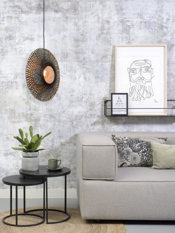 Bamboe bohemien zwart naturel hanglamp GOOD&MOJO Kalimantan - Image 12