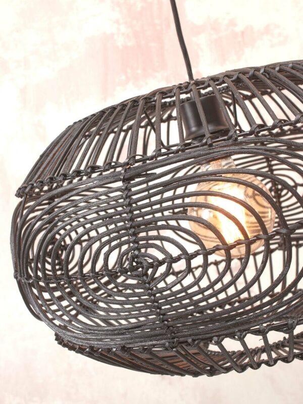 Bohemian vloerlamp zwart bamboe/rotan GOOD&MOJO Madeira - Image 6
