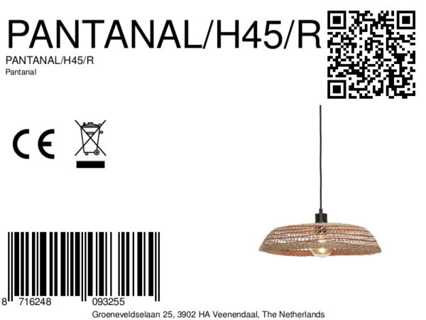 Rood seagrass hanglamp bohemian metaal GOOD&MOJO Pantanal - Image 12