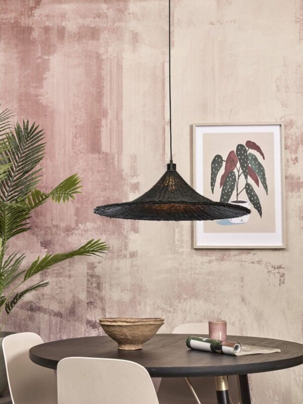 Zwarte rotan hanglamp boheems GOOD&MOJO Borabora - Image 2