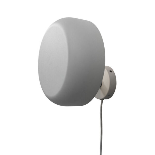 Grijze ronde retro wandlamp It's About RoMi Porto