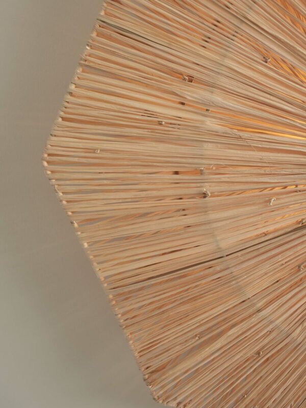 Naturel raffia plafondlamp achthoek L GOOD&MOJO Panama - Image 4
