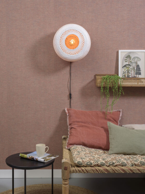 Witte wandlamp bohemian bamboe GOOD&MOJO Palawan - Image 5
