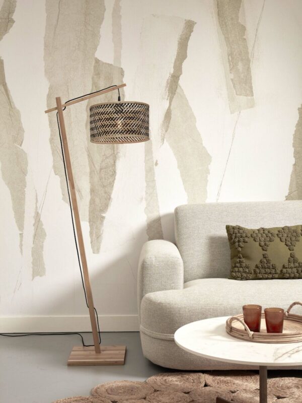 Zwart-natural bamboe bohemian vloerlamp GOOD&MOJO Java - Image 2