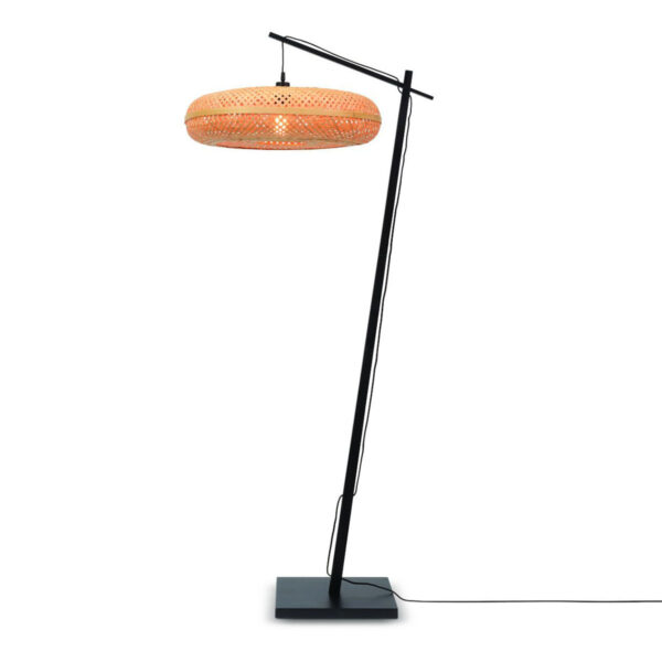 Bamboe bohemian vloerlamp naturel zwart GOOD&MOJO Palawan