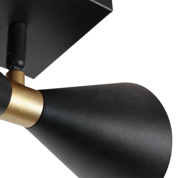 Retro metalen zwarte wandlamp Anne Lighting Preto - Image 5