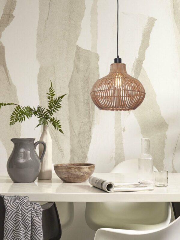 Rotan metaal hanglamp bohemian naturel GOOD&MOJO Kalahari - Image 2