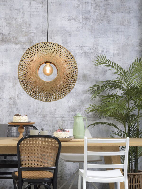 Boheemse naturel zwarte bamboe hanglamp GOOD&MOJO Kalimantan - Image 2