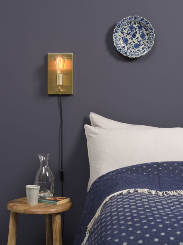 Rechthoekige minimalistische wandlamp goud It's About RoMi Madrid - Image 7