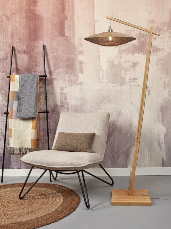 Bamboe-rieten bohemian vloerlamp naturel GOOD&MOJO Iguazu - Image 5