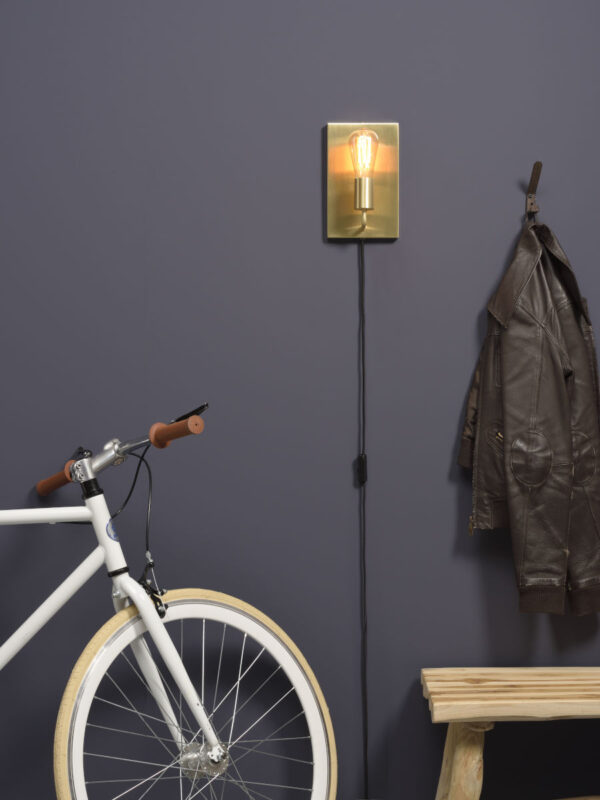Rechthoekige minimalistische wandlamp goud It's About RoMi Madrid - Image 5