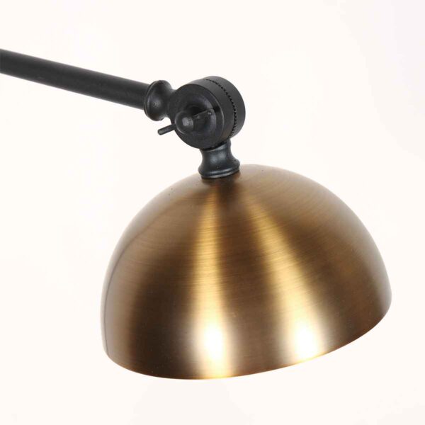 Zwarte wandlamp retro bronze kap Steinhauer Pintino - Image 3