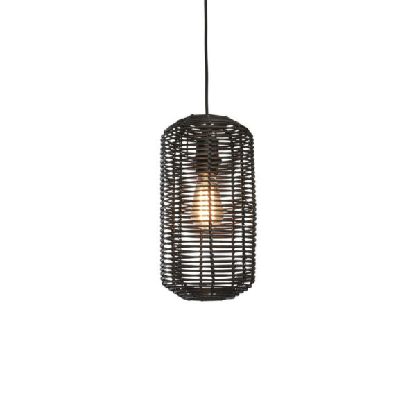 Zwarte boheemse rotan hanglamp GOOD&MOJO Tanami