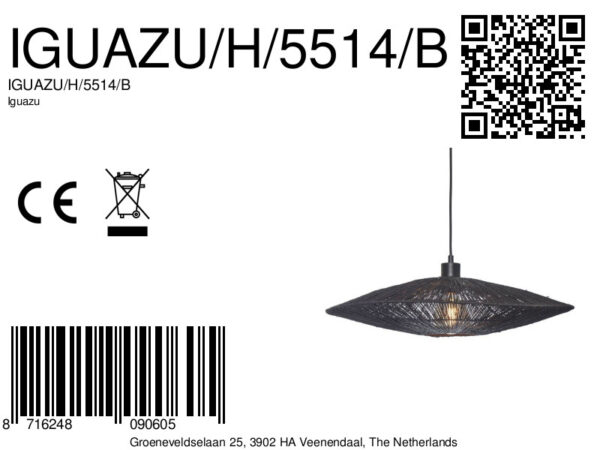 Metaal rieten zwart metalen bohemian hanglamp GOOD&MOJO Iguazu - Image 11