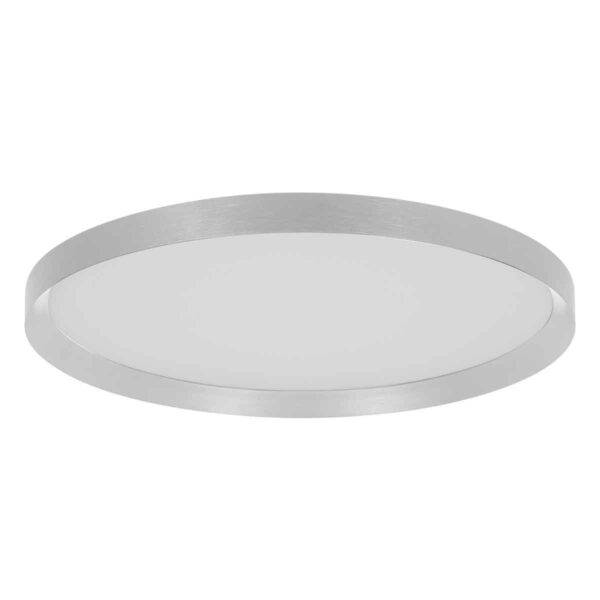 Ronde staalkleurige plafondlamp Steinhauer Flady