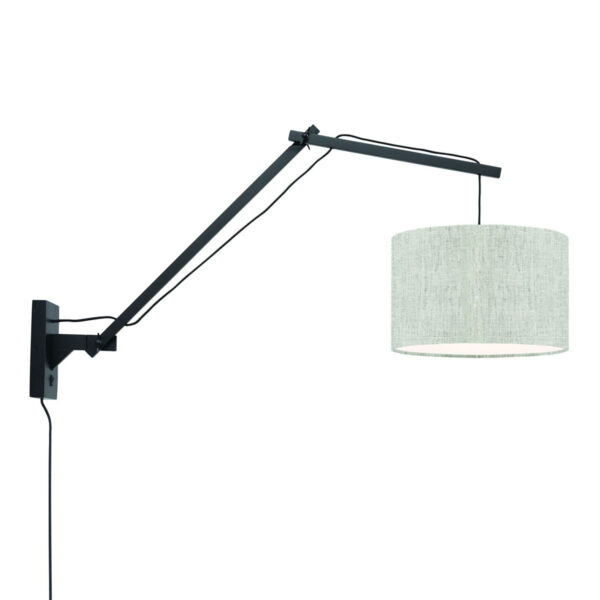 Witgrijze wandlamp dubbelgewricht GOOD&MOJO Andes
