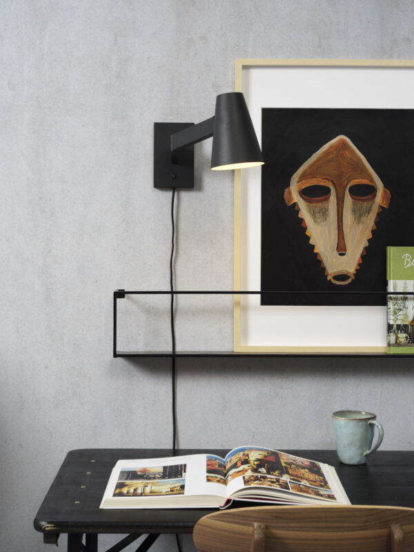 Draaibare conische wandlamp zwart It's About RoMi Biarritz - Image 6