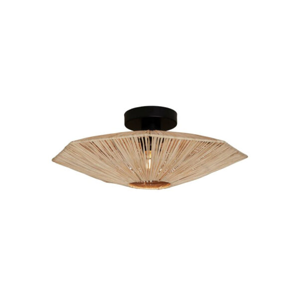 Plafondlamp achthoek naturel raffia GOOD&MOJO Panama