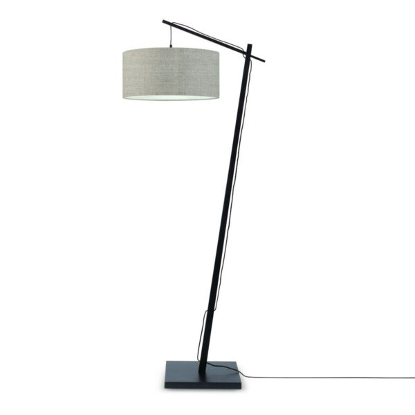 Grijze bohemian vloerlamp bamboe GOOD&MOJO Andes