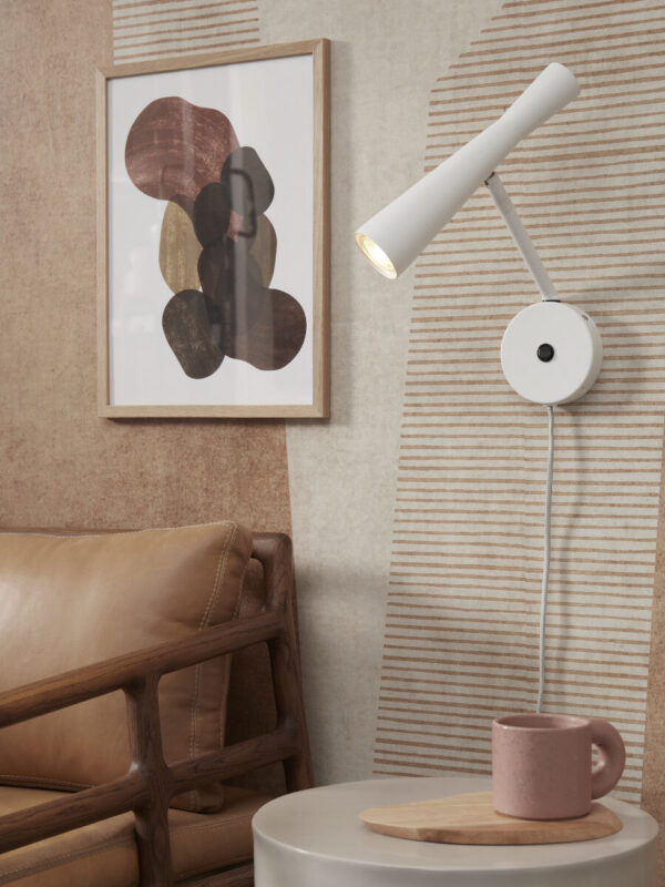 Retro wit metalen wandlamp It's About RoMi Bordeaux - Image 2