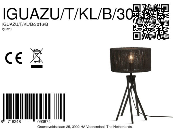 Bohemien tafellamp zwart bamboe-riet GOOD&MOJO Iguazu - Image 10