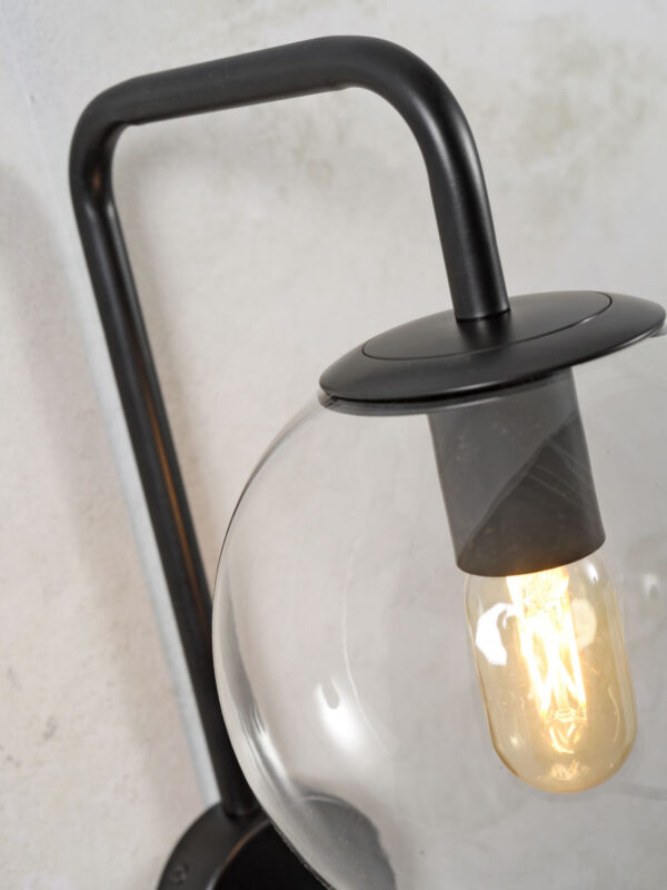 Metalen moderne wandlamp zwart It's About RoMi Warsaw - Image 3