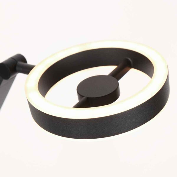 Metalen zwarte tafellamp modern Steinhauer Ringlux - Image 4