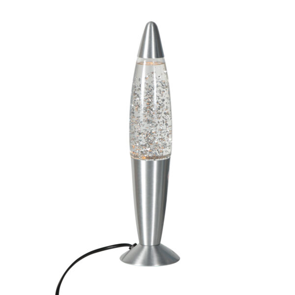 Trendy stalen glitter lavalamp Mexlite Volcan - Image 2