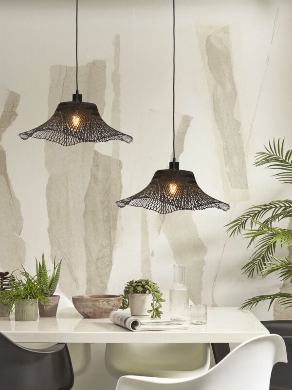 Metalen bamboe zwarte hanglamp boheems GOOD&MOJO Ibiza - Image 5