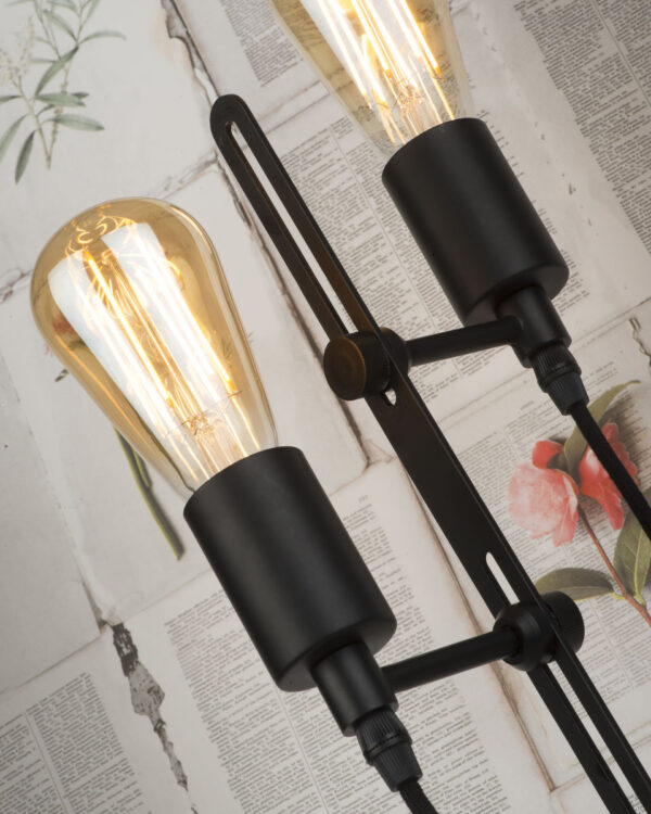 Metalen retro vloerlamp zwart It's About RoMi Seattle - Image 4