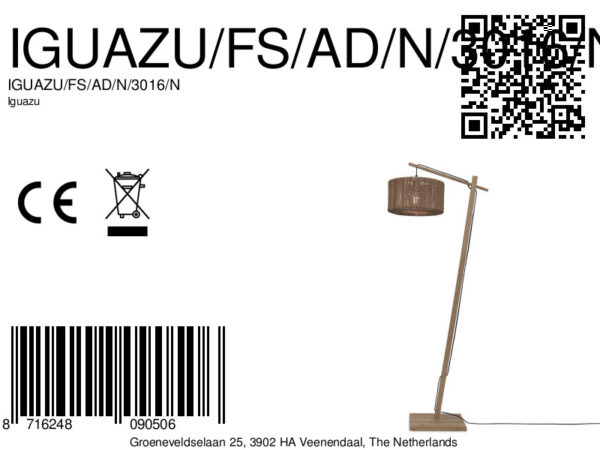Naturel rieten bamboe vloerlamp bohemian GOOD&MOJO Iguazu - Image 12